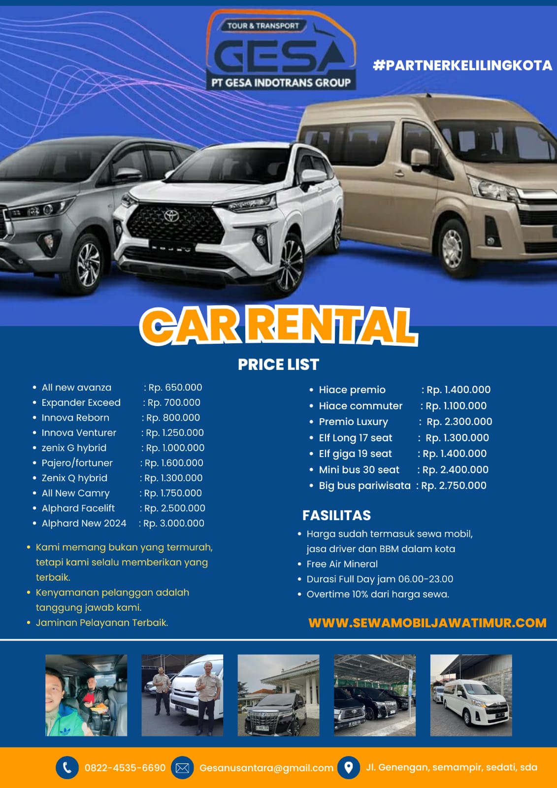 Sewa Mobil Gesa